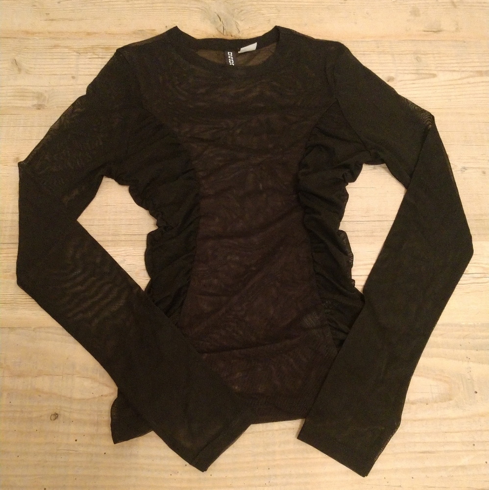 H&M mesh long sleeve top.